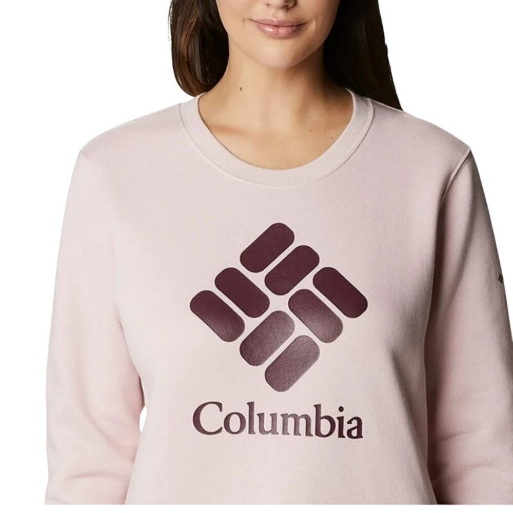 Columbia Women's Trek Mineral Pink Stacked Gem Graphic Crew Size Medium - Picture 11 of 11